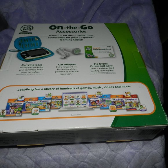🐸Leapfrog On-the-go Bundle Set LeapPad 1-2 Tablet & LeapsterGS Sealed NWT! - Picture 8 of 9